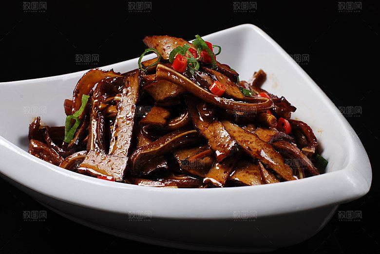 辣香干炒耳餐饮高清图片素材