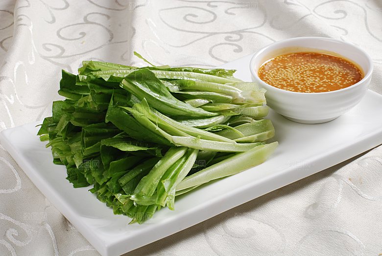 麻酱油麦菜餐饮高清图片素材