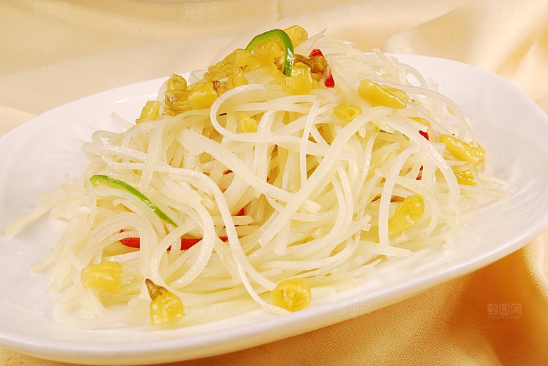 酸辣土豆餐饮高清图片素材