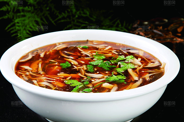 酸汤滑溜豆腐餐饮高清图片素材