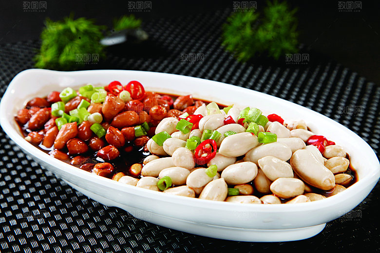 醋泡花仁餐饮高清图片素材