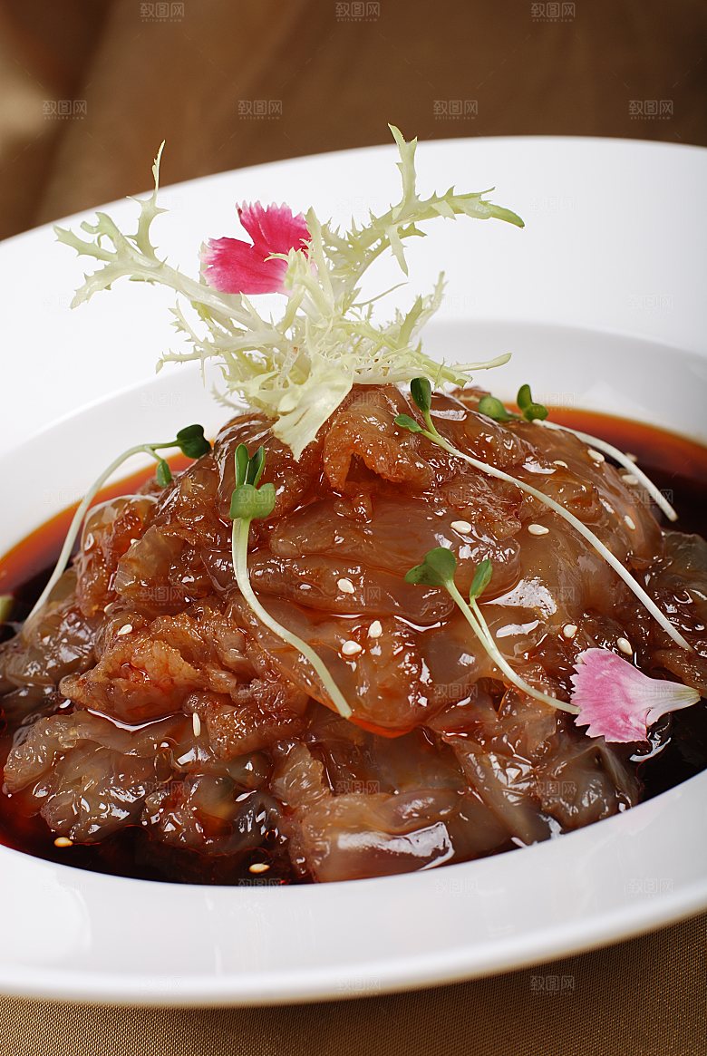 金牌海蜇头餐饮高清图片素材