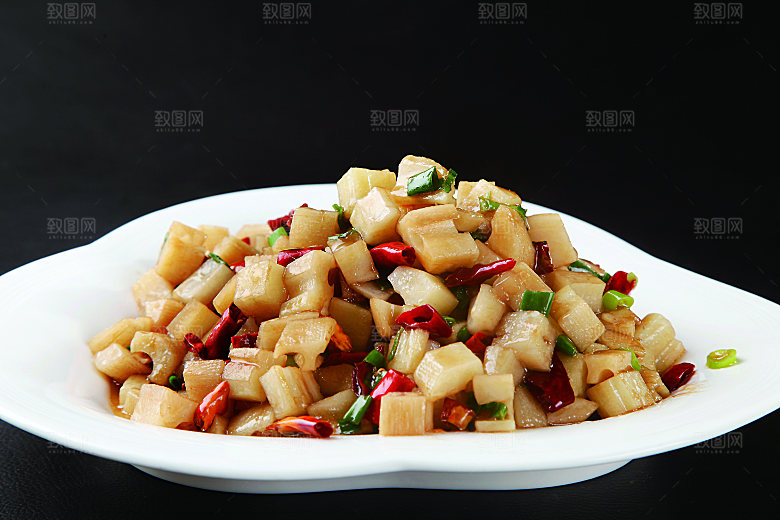 酸辣藕丁餐饮高清图片素材
