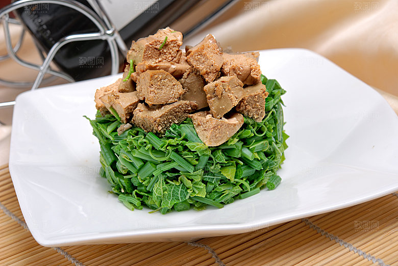 野菜鹅餐饮高清图片素材