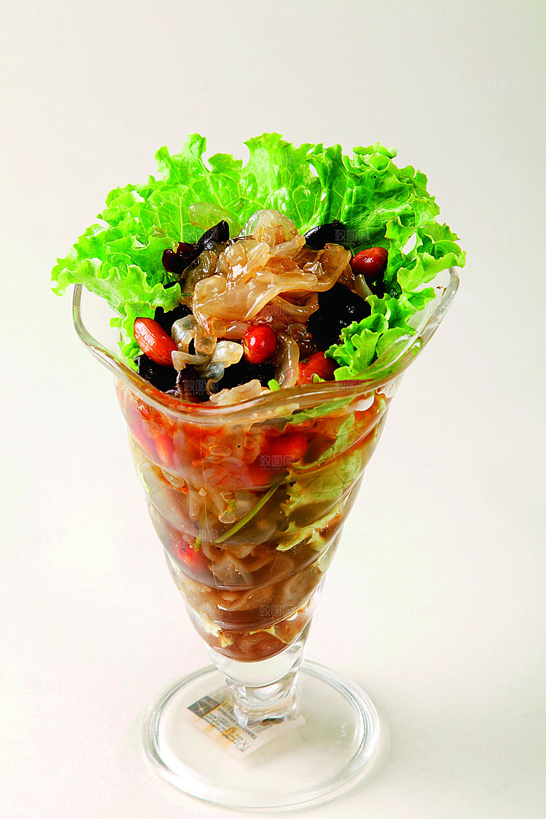 陈醋海蜇头餐饮高清图片素材