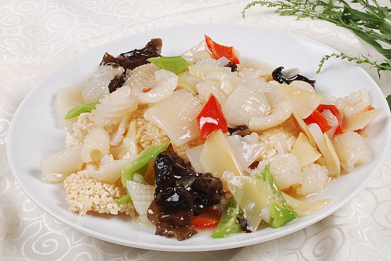 锅巴鲜餐饮高清图片素材