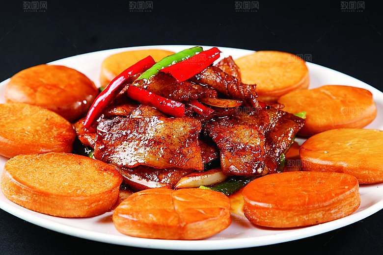 金饼回锅肉餐饮高清图片素材