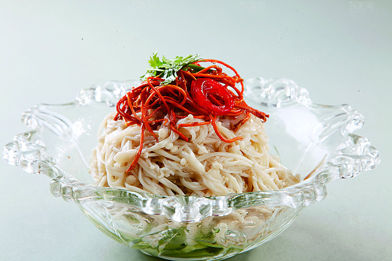 金针虫草花餐饮高清图片素材