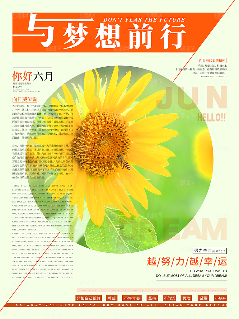 与梦想前行宣传海报