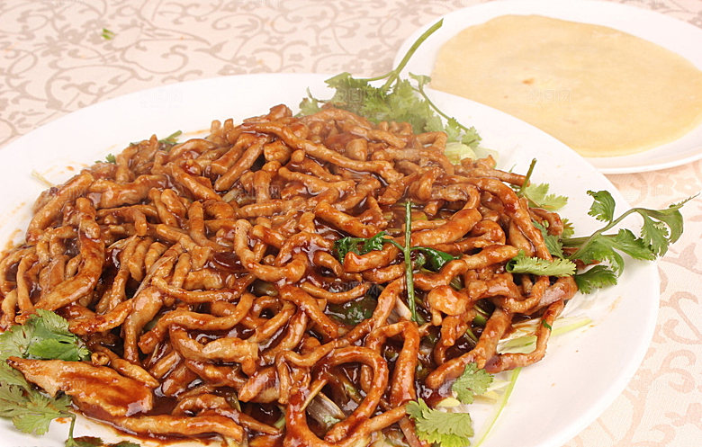 京酱肉丝餐饮菜谱菜品高清图片素材