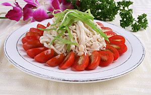 兰豆金针菇餐饮菜谱菜品高清图片素材