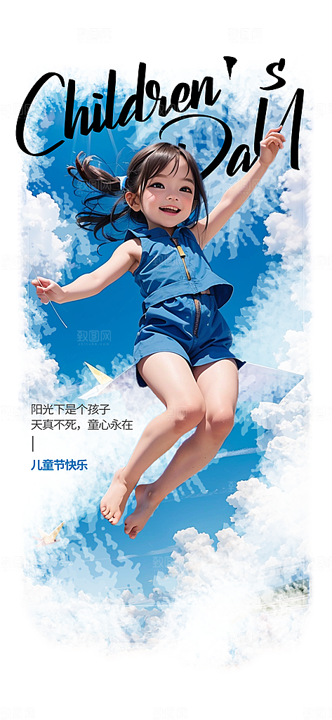 61儿童节快乐海报