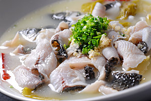高清美食菜品菜谱酸菜鱼JPG图片