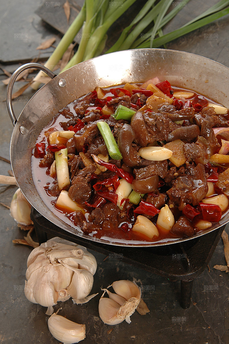 高清美食菜品菜谱干锅牛肉JPG图片素材