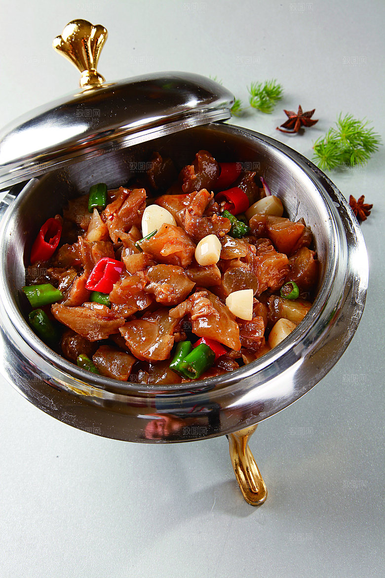 高清美食菜品菜谱干锅牛肉JPG图片