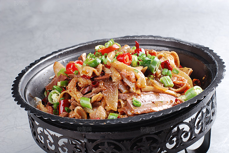 高清美食菜品菜谱干锅牛肉JPG图片