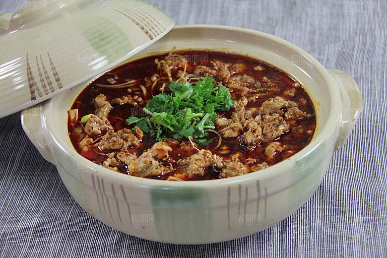 高清美食菜品菜谱水煮肉片JPG图片素材