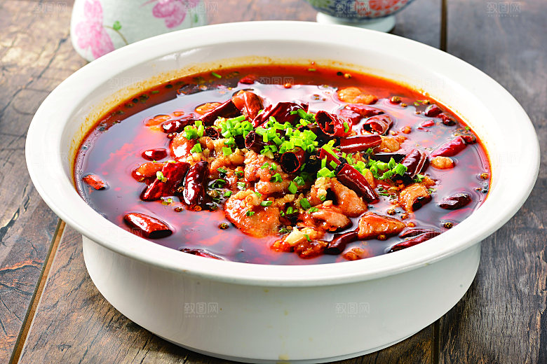 高清美食菜品菜谱水煮肉片JPG图片素材