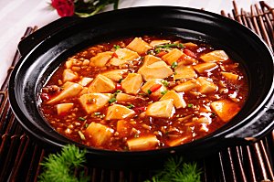 高清美食菜品菜谱麻婆豆腐JPG图片素材