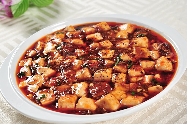 高清美食菜品菜谱麻婆豆腐JPG图片素材