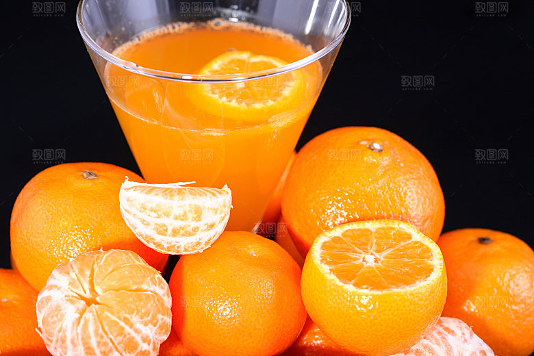高清美食橙子橙汁饮品JPG图片