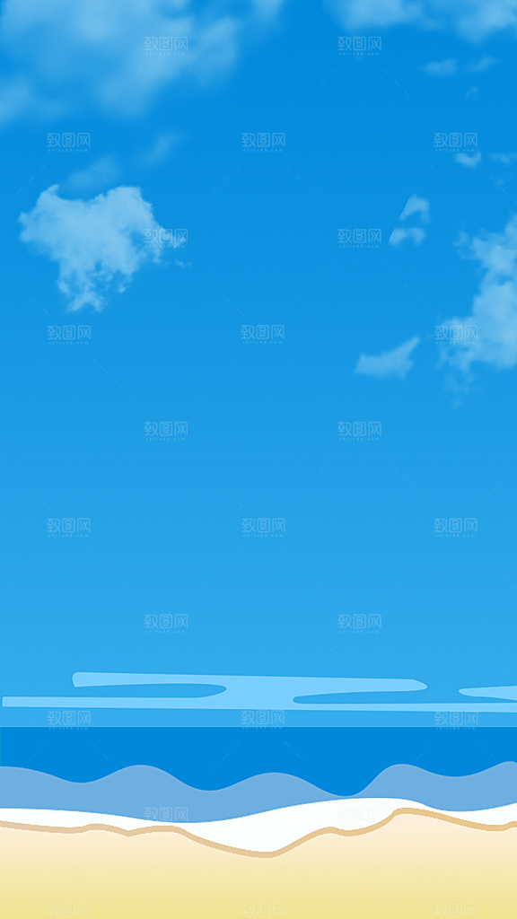 蓝天白云云朵绿色草地蓝色天空高清海报