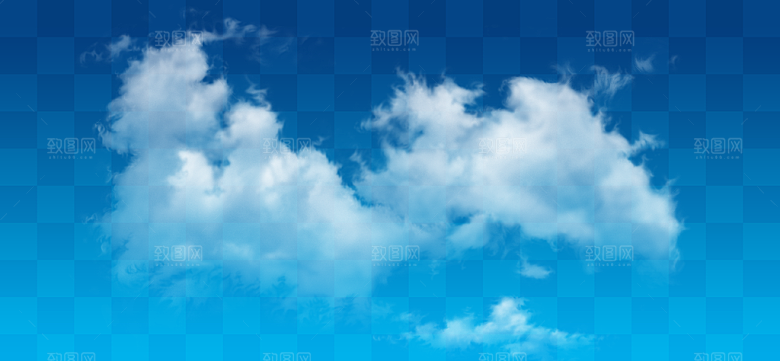 白色云朵白云天空素材