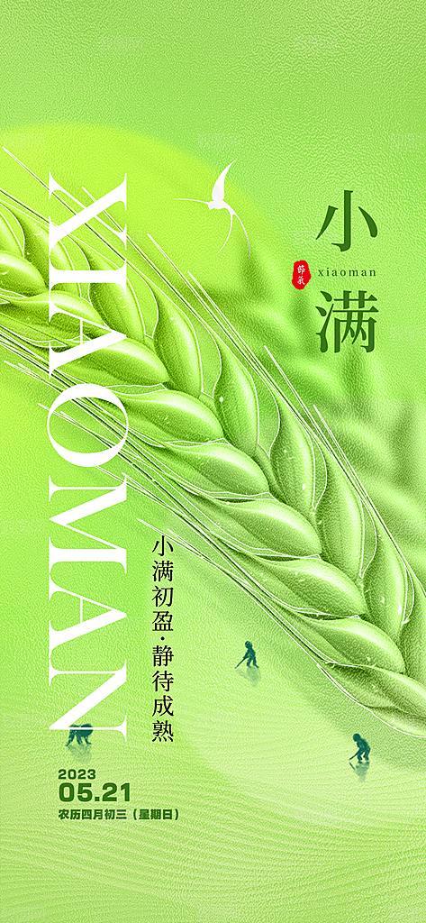 小满海报小满节气