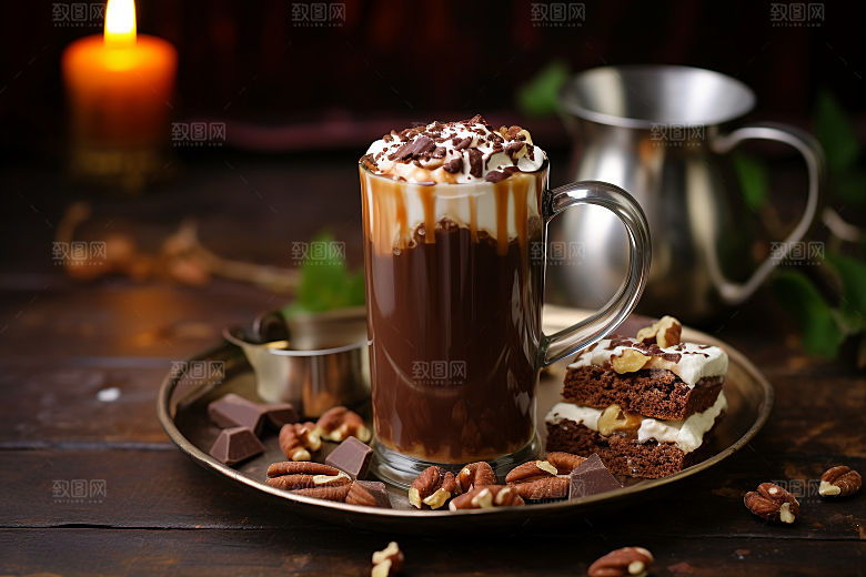 巧克力咖啡甜品奶茶饮品