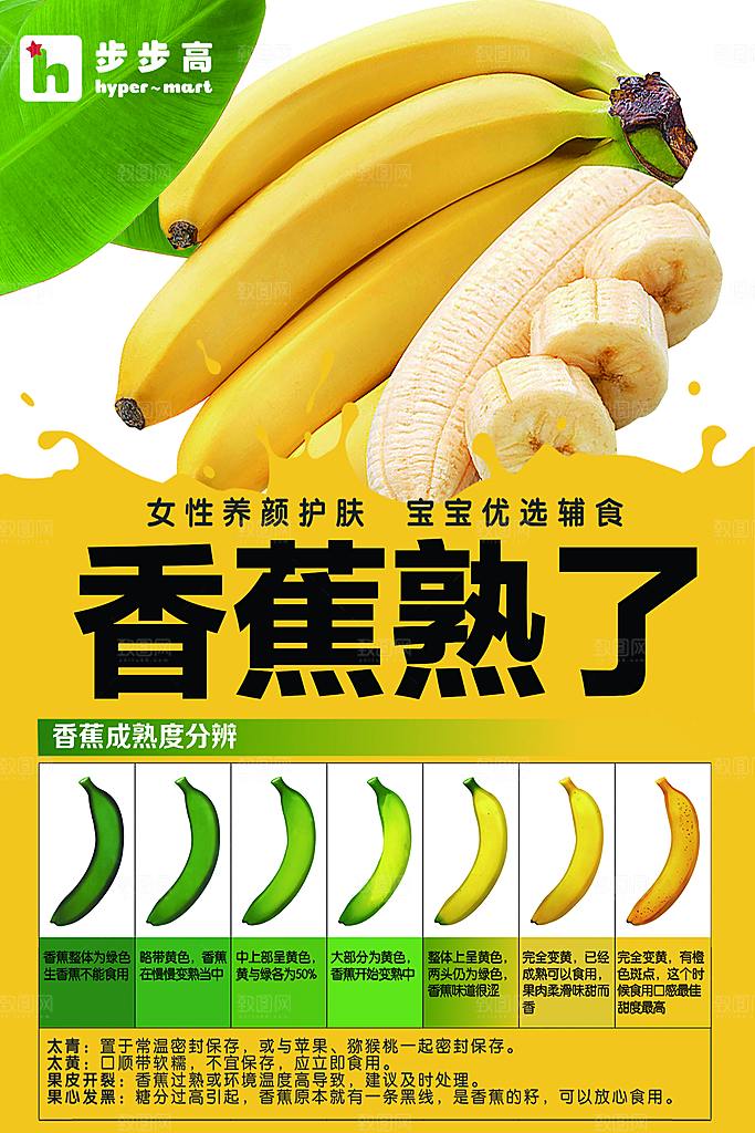香蕉宣传海报设计素材
