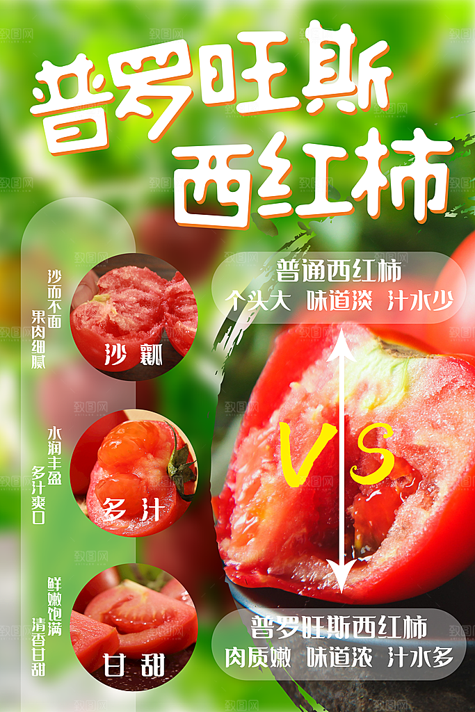 西红柿海报设计素材