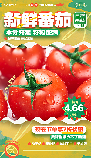 西红柿海报设计素材