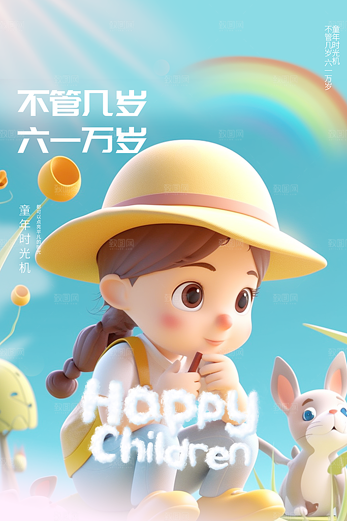 儿童节节日活动宣传海报