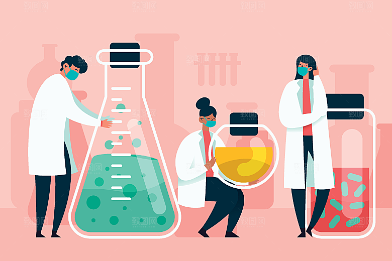 医学医疗医院健康卫生口罩插画