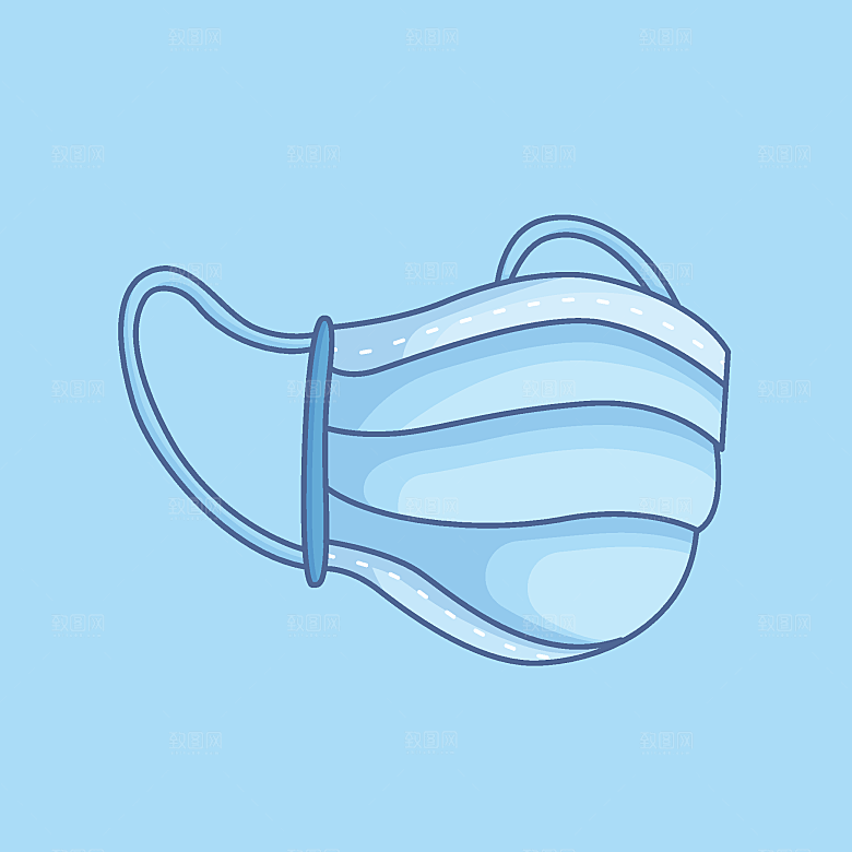 医学医疗医院健康卫生口罩插画