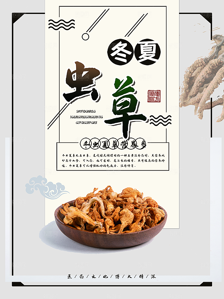 传统药材冬虫夏草