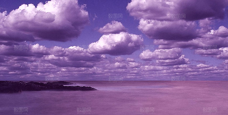 云层云朵云海天空黄昏晚霞夕阳
