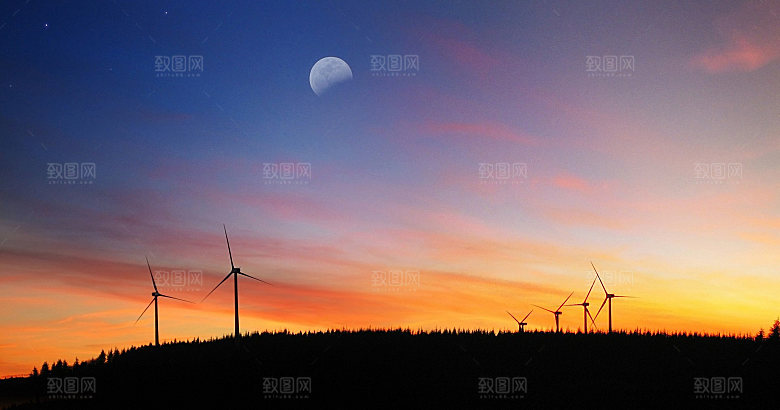 天空傍晚云层云朵云海黄昏晚霞夕阳