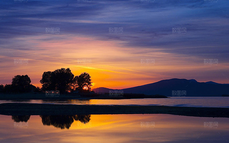 天空傍晚云层云朵云海黄昏晚霞夕阳