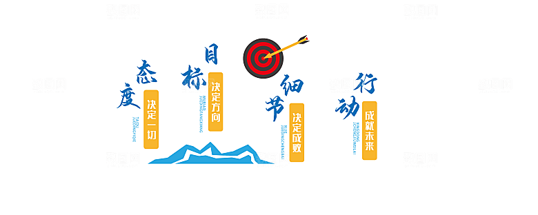 公司企业励志奋斗文化墙