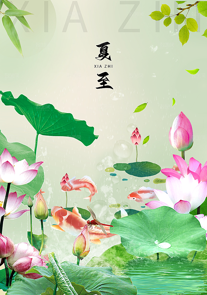 夏至节气宣传海报设计素材