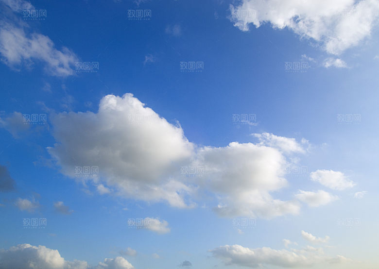 蓝天白云天空云层