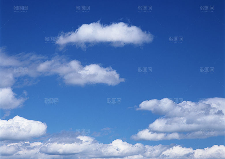 蓝天白云天空云层