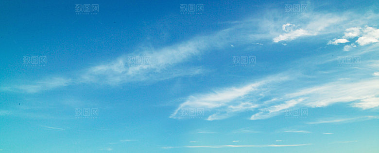 蓝天白云天空云层