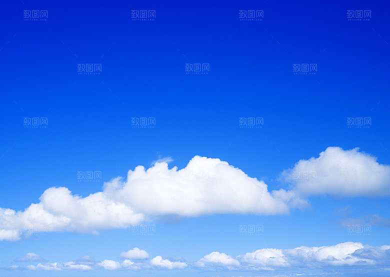 蓝天白云天空大海