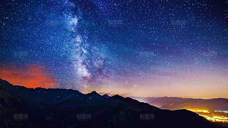 傍晚黄昏晚霞夕阳