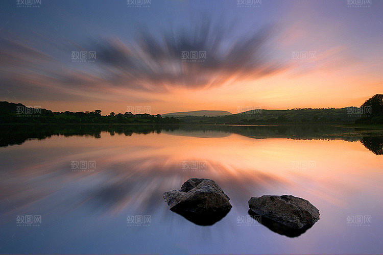 天空黄昏傍晚晚霞夕阳