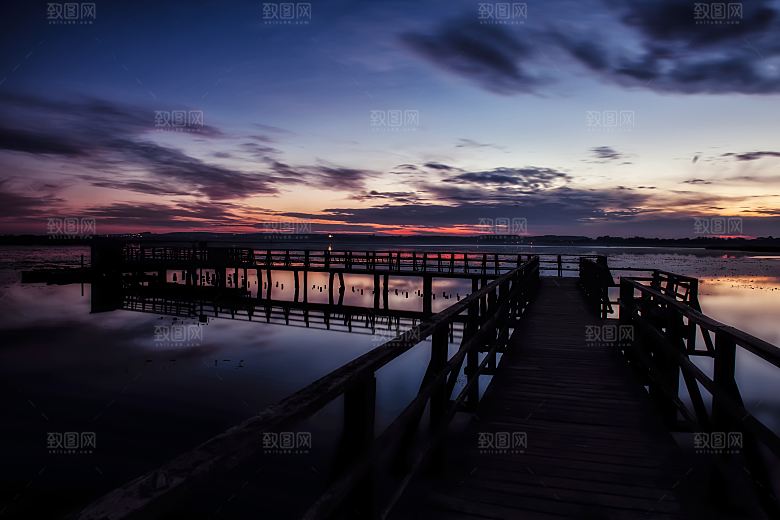 天空黄昏傍晚晚霞夕阳