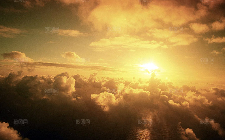 黄昏傍晚晚霞夕阳落日