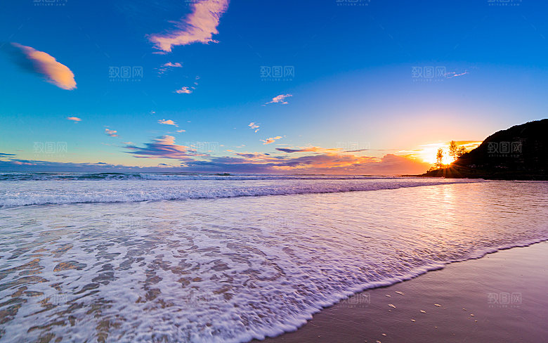 黄昏傍晚晚霞夕阳落日